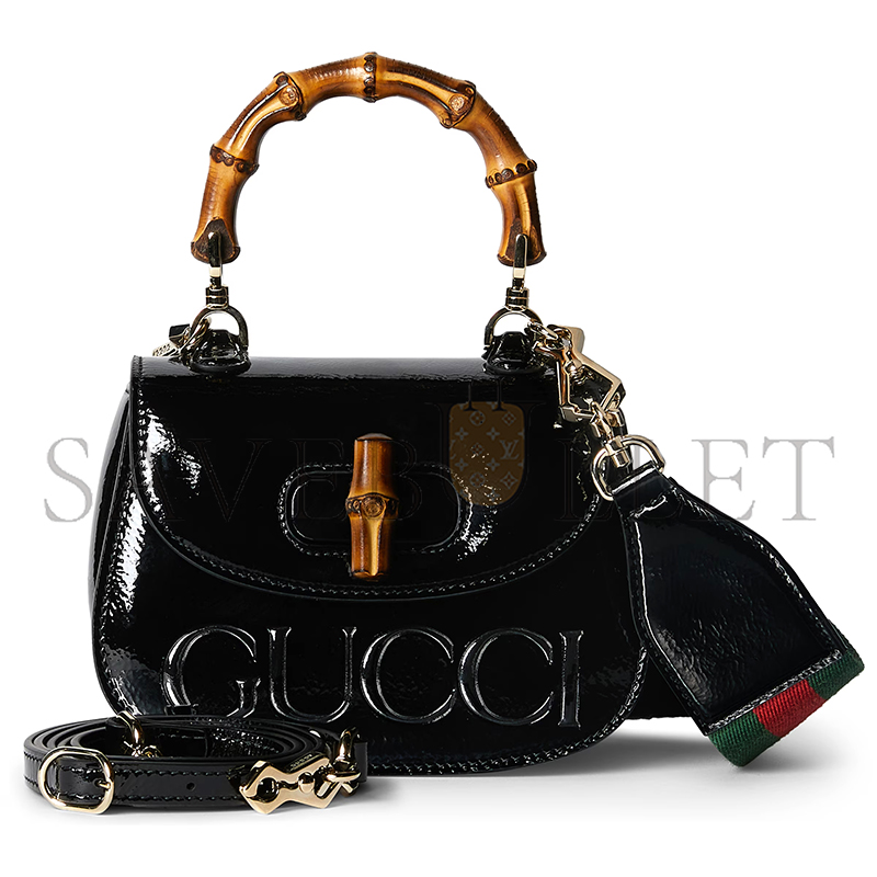 GUCCI BAMBOO 1947 MINI PYTHON BAG ‎786482 (17*12*7.5cm)